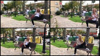 Cum Soaked Leggings In Public