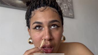 STANDARD V using 2 toothpicks to tickling my nose so hard - May 20, 2023