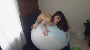 NERDY GIRL TRIES A VERY BIG BEACHBALL - November 13, 2024