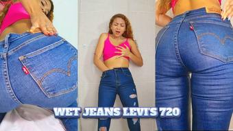 WET JEANS LEVI'S 720