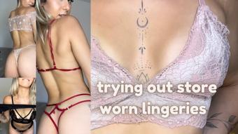 Trying out my Store Lingeries - Mar 13, 2023
