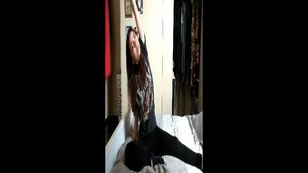 Lilredvelvet Virgin Humiliation While Working Out