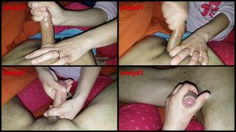 Amateur Gives Him A Penis Massage And Receives A Cumshot   Pornhub Com
