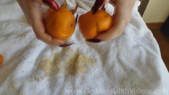 Goddess Lilith Orange Destruction With My Long Nails