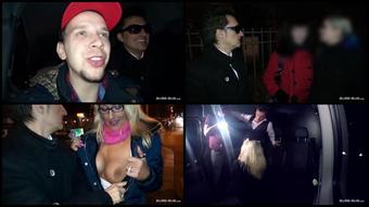 Mature German Blondie Gets Cum On Her Big Silicone Tits In Naughty Bus Sex
