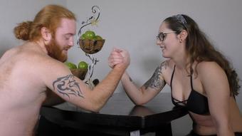 Akira vs Rupert: Arm wrestling