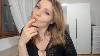 Sensual tongue tease with joi