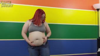 Oiling My Big Bloated Belly