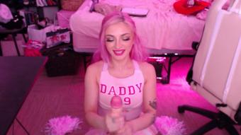 Cheerleader Worships Your Cock