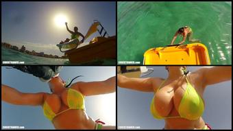 Britney Swallows Video Quickie 6 Slip And Slide