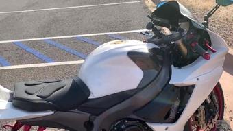 Hot Blonde and Hot Guy fuck in public after motorcycle ride