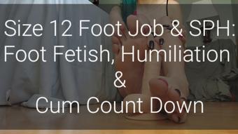Size 12 Foot Job & SPH: Foot Fetish
