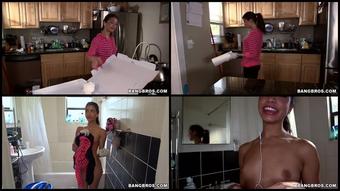 20140702 Veronica Rodriguez Petite Cleaning Lady Tight Pussy Banged Hardcore