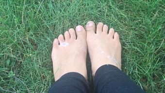 Dirty cum feet