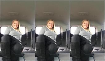 Blond MILF squirts in rental vehicle!!