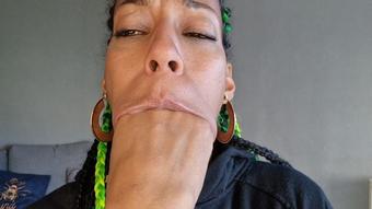 finger licking and mouth stuffing - February 19, 2023