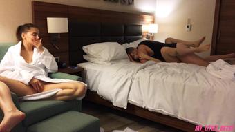 First I Fuck My GF And Then Her Friend - Cum Inside Their Pussies