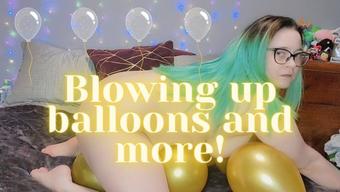 Caityfoxx Ballon Fetish Blowing And Nude Rubbing