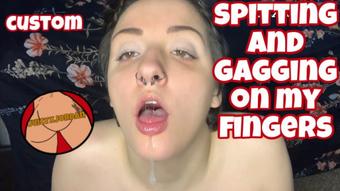 Juicyxjordan Spitting And Gagging On My Fingers