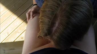 CUM OUTSIDE / blowjob SWALLOW FIELD...