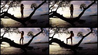 Heather Carolin Shadow Dancing At Sunset