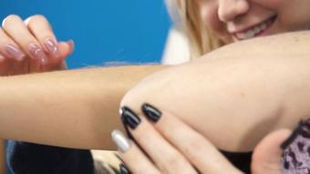 Madison Uses Adriana's Arm Hair