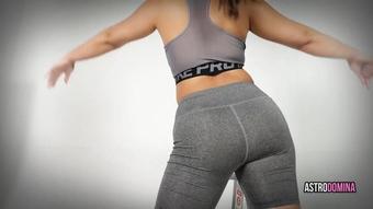 ASIAN DOM ASTRODOMINA GYM ASS WORSHIP - POV YOGA PANTS