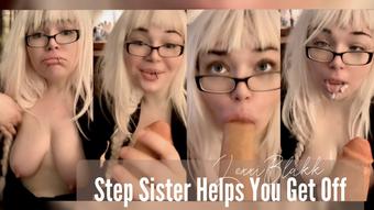 Step Sister Helps You Get Off