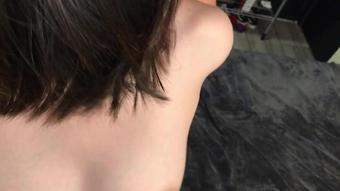 Naughty asian with big natural tits fucked raw