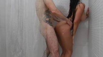245 - Sucking Boyfriend In Shower