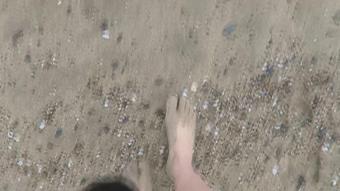 Foot Fetish Sea Waves Amp Sand On My Feet