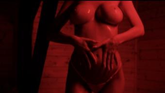 Oily in the sauna