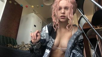 Giantess teen play with a small guy - August 05, 2022