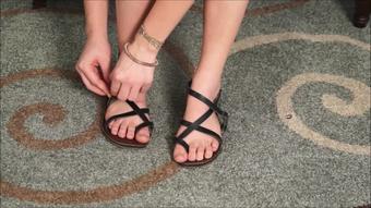 Amber Talks About Her Sandals