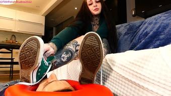 Bratty School Girl Foot Worship