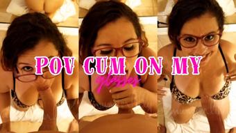 POV BJ Cum On My Glasses - May 29, 2022