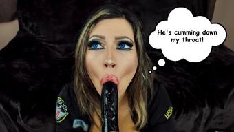 Naughty officer sucks a BBC