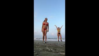Girls Orgasm on the Beach