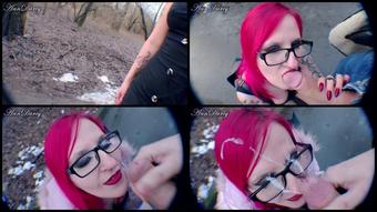 Public Park Facial Cum In Hair And Cumwalk   Sex Movies Featuring Ann Darcy