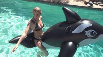 Madison Gets Excited on Deflating Whale