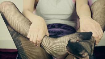 41 - Playing With My Pantyhouse And Socks