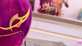 Flame Jade Give Me Your Dick Kda Evelynn Cosplay Manyvids