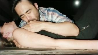 Wolfradish Nursing On A Public Pier At Night Button Cums 2X From Nipple Stimulation