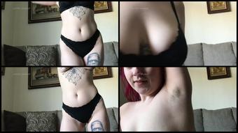 Camille Campbell Shaking Body N Stroking Body Hair 1080P