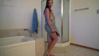 After Shower Towel Striptease Joi