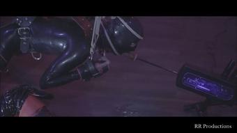 Latex Gimp Suspended and Anally Ruined