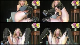 Mona Wales Worship My Shiny Leather Boots Scum