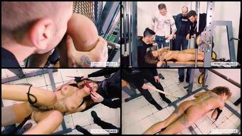 Slave Babe Rough Blowjob In Group Bondage Fuck