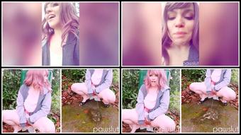 Pawslut Risky Piss In Public