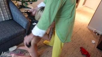 Minibarbieexxx Mini Barbie Gets 9Quot Cock For Christmas